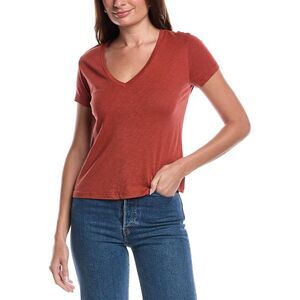 Velvet By Graham & Spencer Womens Slub Top, Orange